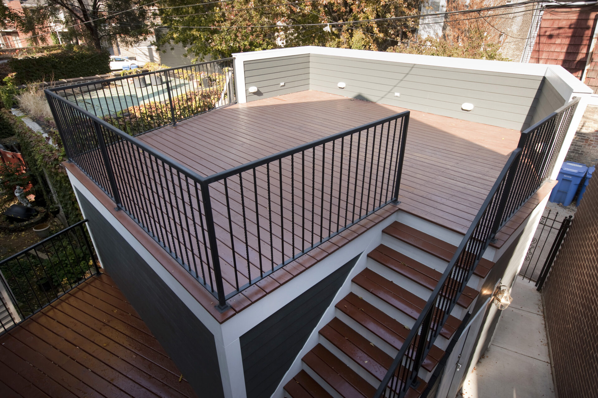 Decking in residential property