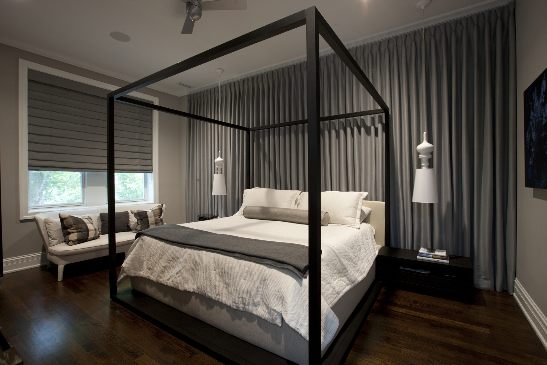 Modern cube bed frame matching sleek modern style bedroom