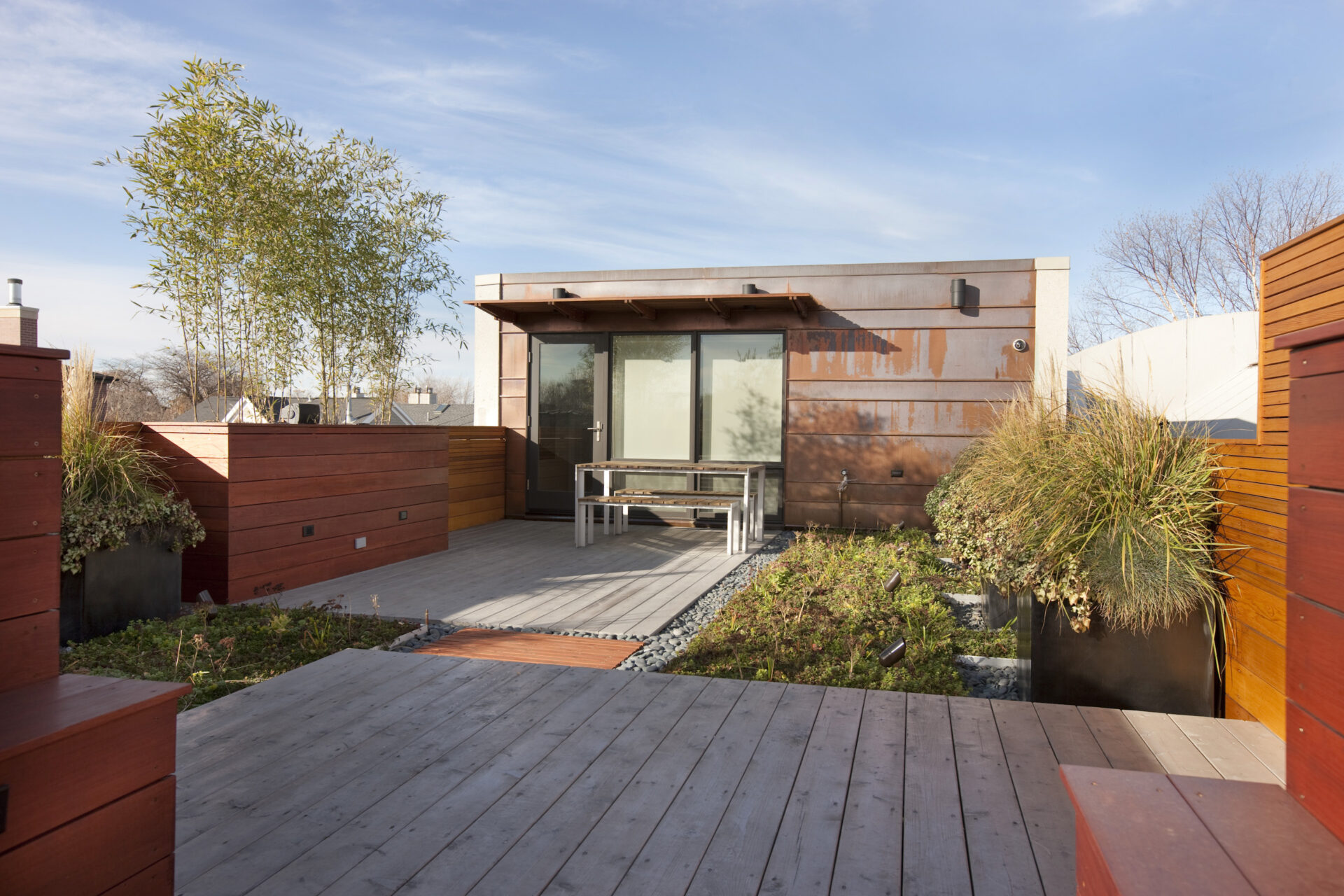 roof deck of residential property
