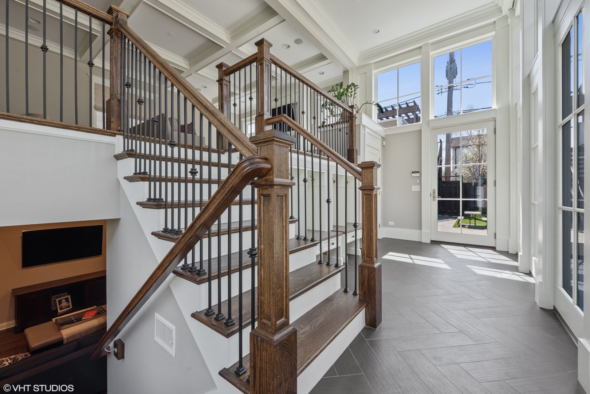 staircase and mudroom